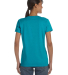 5000L Gildan Missy Fit Heavy Cotton T-Shirt in Tropical blue back view