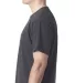 5010 Bayside Adult Heather Jersey Tee in Heather charcoal side view