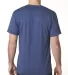5010 Bayside Adult Heather Jersey Tee in Heather navy back view