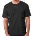 5040 Bayside Adult Short-Sleeve Cotton Tee in Black front view