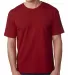 5040 Bayside Adult Short-Sleeve Cotton Tee in Cardinal front view