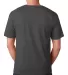 5040 Bayside Adult Short-Sleeve Cotton Tee in Charcoal back view