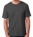 5040 Bayside Adult Short-Sleeve Cotton Tee in Charcoal front view