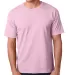 5040 Bayside Adult Short-Sleeve Cotton Tee in Pink front view