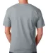 5040 Bayside Adult Short-Sleeve Cotton Tee in Dark ash back view