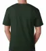 5040 Bayside Adult Short-Sleeve Cotton Tee in Hunter green back view