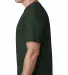 5040 Bayside Adult Short-Sleeve Cotton Tee in Hunter green side view
