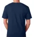 5040 Bayside Adult Short-Sleeve Cotton Tee in Light navy back view