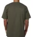 5040 Bayside Adult Short-Sleeve Cotton Tee in Olive back view