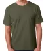 5040 Bayside Adult Short-Sleeve Cotton Tee in Olive front view