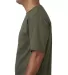 5040 Bayside Adult Short-Sleeve Cotton Tee in Olive side view