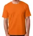5040 Bayside Adult Short-Sleeve Cotton Tee in Bright orange front view