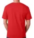5040 Bayside Adult Short-Sleeve Cotton Tee in Red back view
