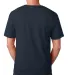 5040 Bayside Adult Short-Sleeve Cotton Tee in Dark navy back view