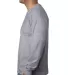 5060 Bayside Adult Long-Sleeve Cotton Tee in Dark ash side view