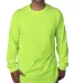 5060 Bayside Adult Long-Sleeve Cotton Tee in Lime front view