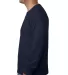 5060 Bayside Adult Long-Sleeve Cotton Tee in Light navy side view