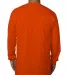 5060 Bayside Adult Long-Sleeve Cotton Tee in Bright orange back view