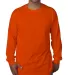 5060 Bayside Adult Long-Sleeve Cotton Tee in Bright orange front view