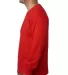 5060 Bayside Adult Long-Sleeve Cotton Tee in Red side view