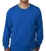 5060 Bayside Adult Long-Sleeve Cotton Tee in Royal front view