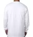 5060 Bayside Adult Long-Sleeve Cotton Tee in White back view