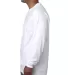 5060 Bayside Adult Long-Sleeve Cotton Tee in White side view