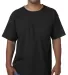 5070 Bayside Adult Short-Sleeve Cotton Tee with Po in Black front view