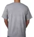 5070 Bayside Adult Short-Sleeve Cotton Tee with Po in Dark ash back view