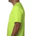 5070 Bayside Adult Short-Sleeve Cotton Tee with Po in Lime green side view