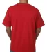 5070 Bayside Adult Short-Sleeve Cotton Tee with Po in Red back view