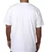 5070 Bayside Adult Short-Sleeve Cotton Tee with Po in White back view