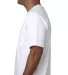 5070 Bayside Adult Short-Sleeve Cotton Tee with Po in White side view