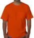 5070 Bayside Adult Short-Sleeve Cotton Tee with Po in Bright orange front view