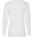 5400L Gildan Missy Fit Heavy Cotton Fit Long-Sleev WHITE back view