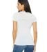 BELLA 6035 Womens Deep V-Neck T-shirt in White marble back view
