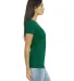 BELLA 6035 Womens Deep V-Neck T-shirt in Kelly side view