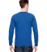 6100 Bayside Adult Long-Sleeve Cotton Tee in Royal back view