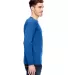 6100 Bayside Adult Long-Sleeve Cotton Tee in Royal side view