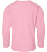 6201 LA T Youth Fine Jersey Long Sleeve T-Shirt in Pink back view