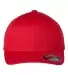 6277Y Flexfit Youth Wooly 6-Panel Cap RED front view