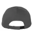 6363 Yupoong Solid Brushed Cotton Twill Cap DARK GREY back view