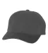 6363 Yupoong Solid Brushed Cotton Twill Cap DARK GREY front view