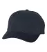 6363 Yupoong Solid Brushed Cotton Twill Cap NAVY front view