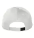 6363 Yupoong Solid Brushed Cotton Twill Cap WHITE back view