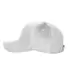 6363 Yupoong Solid Brushed Cotton Twill Cap WHITE side view