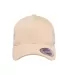 6363 Yupoong Solid Brushed Cotton Twill Cap PUTTY front view