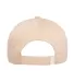 6363 Yupoong Solid Brushed Cotton Twill Cap PUTTY back view