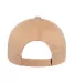 6363 Yupoong Solid Brushed Cotton Twill Cap KHAKI back view