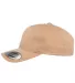 6363 Yupoong Solid Brushed Cotton Twill Cap KHAKI side view